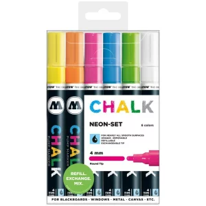 Set markere creta Molotow Chalk Marker Neon-Set (4 mm) 6 cul/set