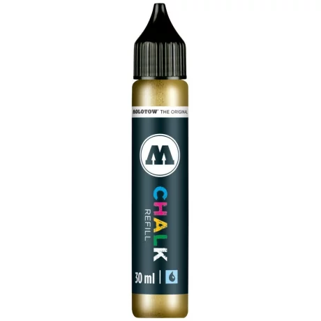 Rezerva Marker Molotow CHALK Refill &quot;metallic&quot; 30 ml	metallic gold 002