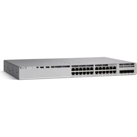 SWITCH PoE CISCO, &quot;Catalyst 9200-24P&quot;port Gigabit x 24, managed, rackabil, carcasa metalica, &quot;C9200-24P-E&quot;