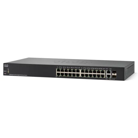 SWITCH PoE CISCO, &quot;SG250-26P&quot;port Gigabit x 24, SFP SFP x 2, managed, rackabil, carcasa metalica, &quot;SG250-26P-K9-EU&quot;