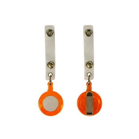 Clip din plastic cu fir retractabil pentru portecuson