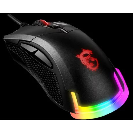 MOUSE MSI - gaming, &quot;GM50 Black&quot; , cu fir, optic, USB, 7200 dpi, 6/1, butoane programabile, buton selectare viteza, negru, &quot;S12-0400C60-PA3&quot;, (include TV 0.15 lei)