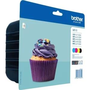 Combo-Pack  Original Brother CMYK, LC123VALBP, pentru DCP-J4110| MFC-J4410|J4510|J4610|J4710|J6520|J6920, 4x600, incl.TV 0.11 RON, &quot;LC123VALBP&quot;