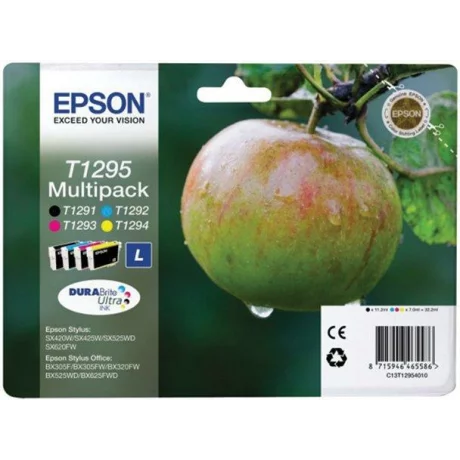 Combo-Pack Original Epson CMYK, C13T12954010, pentru Stylus SX420FW, , incl.TV 0.11 RON, &quot;C13T12954010&quot;