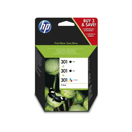 Combo-Pack Original HP Black/Color, nr.301, pentru DeskJet 1000|1050|1510|2000|2050|2054|3000|300|3054|OJ 4630|, , incl.TV 0.11 RON, &quot;E5Y87EE&quot;