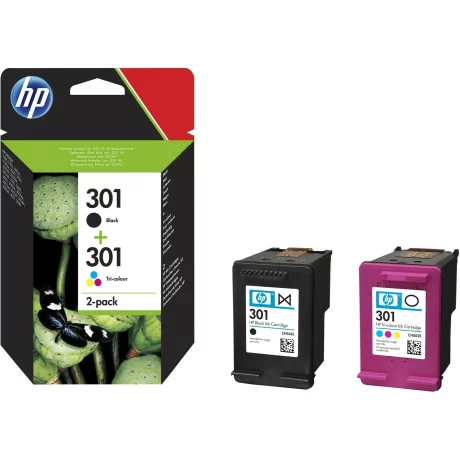 Combo-Pack Original HP Black/Color, nr.301,  N9J72AE