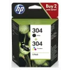 Combo-Pack Original HP Black+Color, nr.304, pentruDeskjet 2620|2630 AIO, &quot;3JB05AE&quot;
