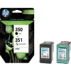 Combo-Pack Original HP Black/Color, nr.350+nr.351, pentru Officejet J5780, , incl.TV 0.11 RON, &quot;SD412EE&quot;