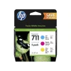 Combo-Pack Original HP CMY, nr.711, pentru DesignJet T120|T125|T135|T520|, , incl.TV 0.11 RON, &quot;P2V32A&quot;