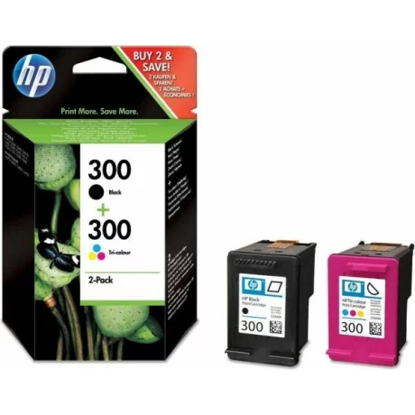 Combo-Pack Original HP CMYK, nr.300, pentru DJ D2530|2560|5560|F2420|2480|4580|PS C4680|4780, , incl.TV 0.11 RON, &quot;CN637EE&quot;