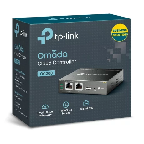 CONTROLLER TP-LINK wireless cloud controler, 2 x 10/100 LAN ports, 1 x USB 2.0, 1 x Mirco-USB, PoE 802.3af or Micro-USB Power Adapter &quot;OC200&quot; (include TV 1.5 lei)