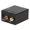 CONVERTOR audio LOGILINK, intrare: 1 x Toslink, 1 x Coaxial, iesire: 2 x RCA,  24-bit, 96KHz, alimentator extern 5V / 1A, black, &quot;CA0100&quot;