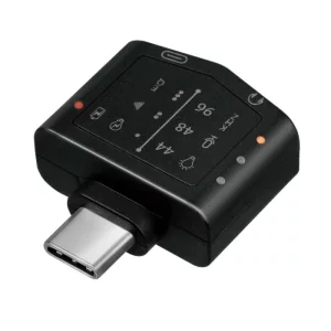 CONVERTOR audio LOGILINK, intrare: 1 x USB-C (T), 1 x USB-C (M) (w. PD fast charge 20V/3A 60W), iesire: 1 x 3.5&quot; jack (M),  24-bit, 96KHz, egalizator, built-in microfon, black, &quot;UA0362&quot;
