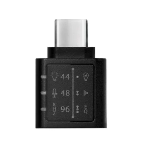 CONVERTOR audio LOGILINK, intrare: 1 x USB-C (T), iesire: 1 x 3.5&quot; jack (M),  24-bit, 96KHz, egalizator, built-in microfon, black, &quot;UA0363&quot;