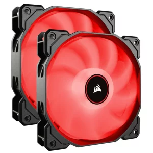 VENTILATOR CORSAIR, pt PC, 140 mm, 1200 rpm, LED rosu, pack 2 ventilatoare, &quot;CO-9050089-WW&quot;