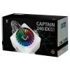 COOLER  DEEPCOOL, skt. universal, racire cu lichid, vent. 120 mm x 2, 1800 rpm, LED RGB ,&quot;CAPTAIN 240 EX RGB WHITE&quot;