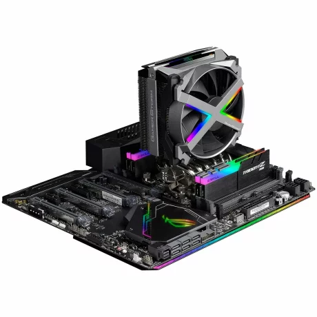 COOLER  DEEPCOOL, skt. universal, racire cu aer, vent. 120 mm, 1800 rpm, LED RGB ,&quot;FRYZEN&quot;