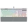 TASTATURA CORSAIR - gaming cu fir, 104 taste, format standard , mecanica, switch Cherry MX Speed, USB, alb, &quot;CH-9109114-NA&quot; (include TV 0.75 lei)