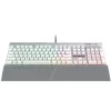 TASTATURA CORSAIR - gaming cu fir, 104 taste, format standard , mecanica, switch Cherry MX Speed, USB, alb, &quot;CH-9109114-NA&quot; (include TV 0.75 lei)