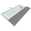 TASTATURA CORSAIR - gaming cu fir, 104 taste, format standard , mecanica, switch Cherry MX Speed, USB, alb, &quot;CH-9109114-NA&quot; (include TV 0.75 lei)