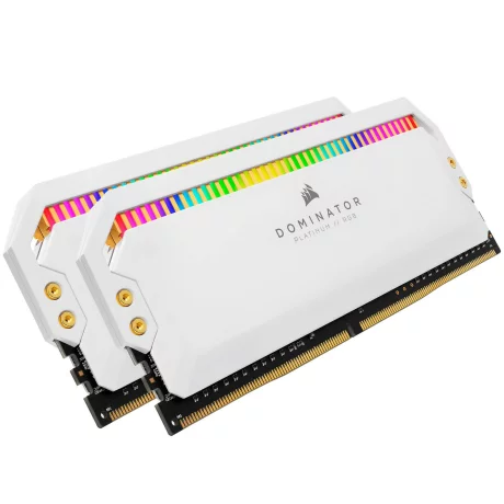 Memorii CORSAIR DDR4 16 GB, frecventa 3600 MHz, 8 GB x 2 module,  radiator, iluminare RGB, &quot;CMT16GX4M2C3600C18W&quot;