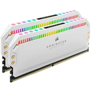 Memorii CORSAIR DDR4 32 GB, frecventa 3200 MHz, 16 GB x 2 module,  radiator, iluminare RGB, &quot;CMT32GX4M2C3200C16W&quot;