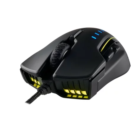 MOUSE CORSAIR - gaming, &quot;GLAIVE RGB&quot; , cu fir, optic, USB, 16000 dpi, 6/1, iluminare, butoane programabile, negru, &quot;CH-9302011-EU&quot;, (include TV 0.15 lei)