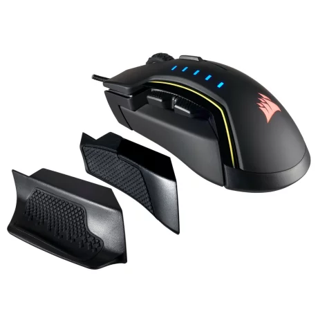 MOUSE CORSAIR - gaming, &quot;GLAIVE RGB&quot; , cu fir, optic, USB, 16000 dpi, 6/1, iluminare, butoane programabile, negru, &quot;CH-9302011-EU&quot;, (include TV 0.15 lei)