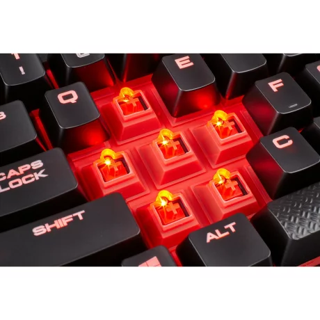 TASTATURA CORSAIR - gaming, &quot;K68 &quot;, cu fir, 113 taste, format standard , mecanica, switch Cherry MX Speed, USB, negru, &quot;CH-9102020-NA&quot; (include TV 0.75 lei)