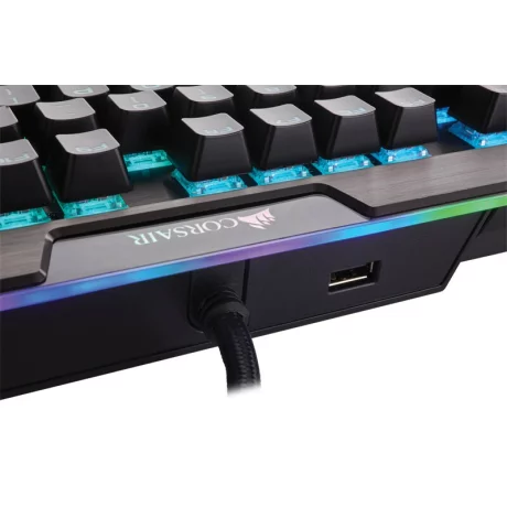 TASTATURA CORSAIR - gaming, &quot;K95 Platinum&quot;, cu fir, 118 taste, format standard , mecanica, switch Cherry MX Speed, USB, negru, &quot;CH-9127014-NA&quot; (include TV 0.75 lei)