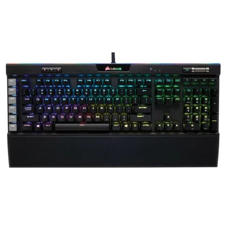 TASTATURA CORSAIR - gaming, &quot;K95 Platinum&quot;, cu fir, 118 taste, format standard , mecanica, switch Cherry MX Speed, USB, negru, &quot;CH-9127014-NA&quot; (include TV 0.75 lei)