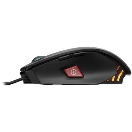 MOUSE CORSAIR - gaming, M65 PRO RGB , cu fir, optic, USB, 12000 dpi, 8/1, iluminare, butoane programabile, negru