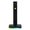 CASTI Corsair, &quot;ST100 RGB&quot;, wireless, cu fir, stand casti, utilizare multimedia, microfon nu, conectare prin USB 3.1 x 2, negru, &quot;CA-9011167-EU&quot;, (include TV 0.75 lei)