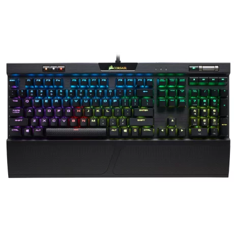 TASTATURA CORSAIR - gaming, &quot;K70&quot;, cu fir, 112 taste, format standard , mecanica, switch Cherry MX Brown, USB, negru, &quot;CH-9109012-NA&quot; (include TV 0.75 lei)