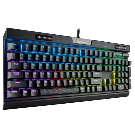 TASTATURA CORSAIR - gaming, &quot;K70&quot;, cu fir, 112 taste, format standard , mecanica, switch Cherry MX Brown, USB, negru, &quot;CH-9109012-NA&quot; (include TV 0.75 lei)