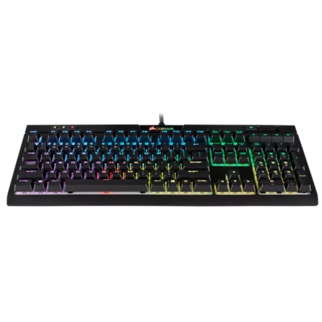 TASTATURA CORSAIR - gaming, &quot;K70&quot;, cu fir, 112 taste, format standard , mecanica, switch Cherry MX Speed, USB, negru, &quot;CH-9109014-NA&quot; (include TV 0.75 lei)