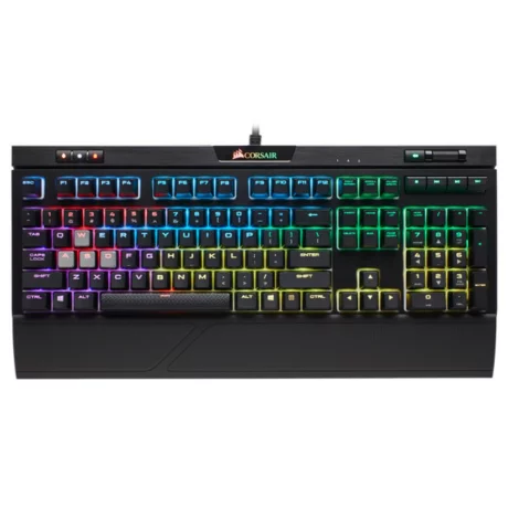 TASTATURA CORSAIR - gaming, &quot;K70&quot;, cu fir, 112 taste, format standard , mecanica, switch Cherry MX Speed, USB, negru, &quot;CH-9109014-NA&quot; (include TV 0.75 lei)