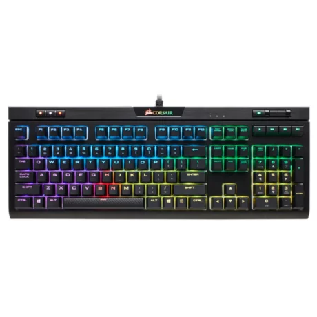 TASTATURA CORSAIR - gaming, &quot;K70&quot;, cu fir, 112 taste, format standard , mecanica, switch Cherry MX Speed, USB, negru, &quot;CH-9109014-NA&quot; (include TV 0.75 lei)