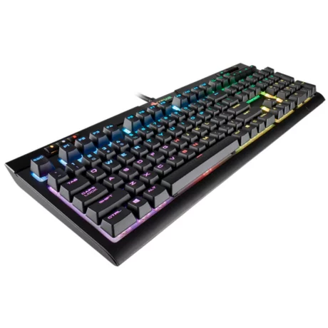 TASTATURA CORSAIR - gaming, &quot;K70&quot;, cu fir, 112 taste, format standard , mecanica, switch Cherry MX Speed, USB, negru, &quot;CH-9109014-NA&quot; (include TV 0.75 lei)