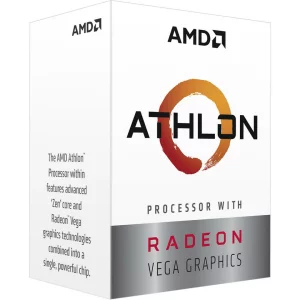 CPU AMD, skt. AM4 Athlon, 3000G, frecventa 3.5 GHz, turbo 3.5 GHz, 2 nuclee, putere 35 W, &quot;YD3000C6FHBOX&quot;
