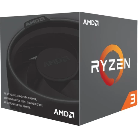 CPU AMD, skt. AM4 AMD Ryzen 3, 1300X, frecventa 3.5 GHz, turbo 3.7 GHz, 4 nuclee, putere 65 W, cooler, &quot;YD130XBBAEBOX&quot;