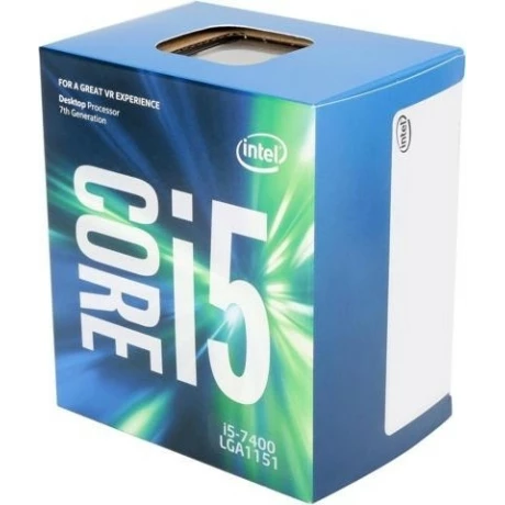 CPU INTEL, skt. LGA 1151 Core i5, i5-7400, frecventa 3.0 GHz, turbo 3.5 GHz, 4 nuclee, putere 65 W, cooler, &quot;BX80677I57400&quot;