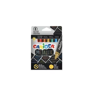Creioane cerate Metallic Carioca 8/set