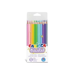 Creioane color Carioca Pastel 12/set