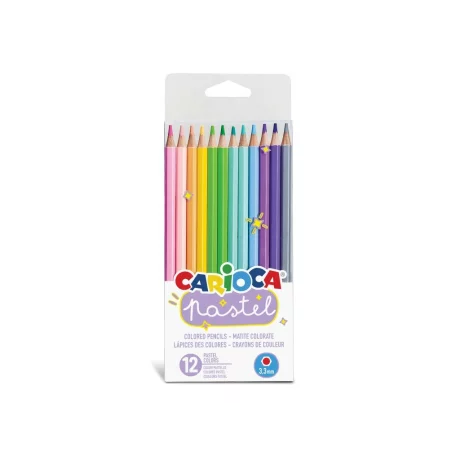 Creioane color Carioca Pastel 12/set