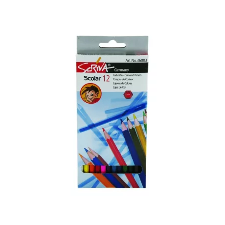 Creioane color Scriva 12/set