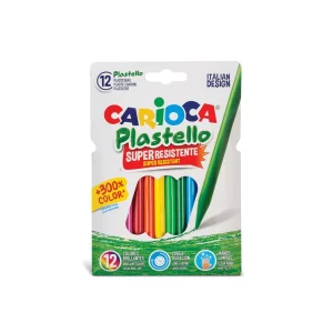 Creioane plastifiate Carioca Plastello 12/set