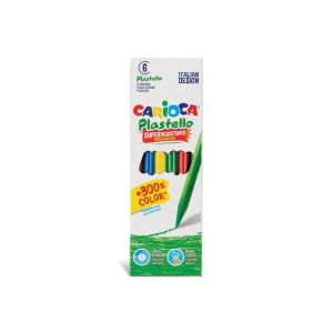 Creioane plastifiate Carioca Plastello 6/set