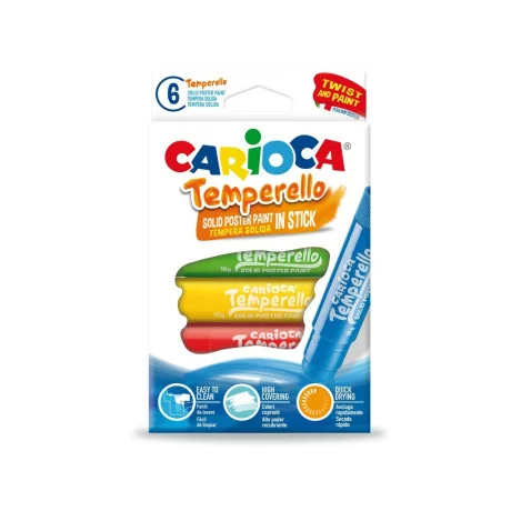 Creion-tempera Carioca Temperello 6/set