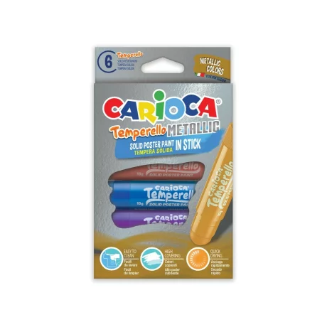 Creion-tempera Carioca Temperello Metallic 6/set